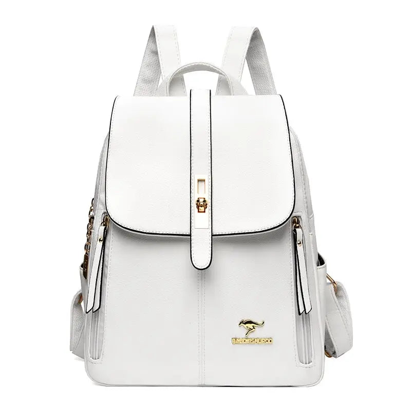 Luxury Women Leather Backpack
