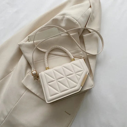Fashion Shoulder Bag Plaid PU Leather Ladies Handbag Designer Crossbody bag