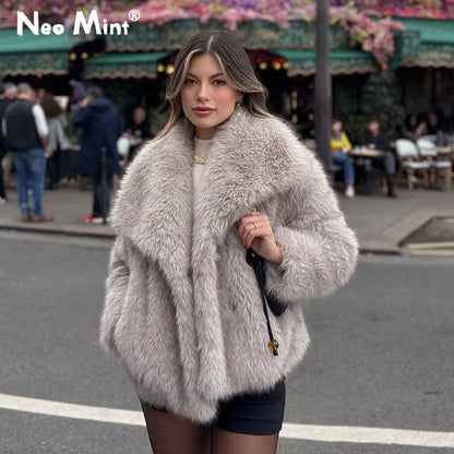 Fluffy Fur Coat for Women 