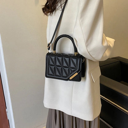 Fashion Shoulder Bag Plaid PU Leather Ladies Handbag Designer Crossbody bag