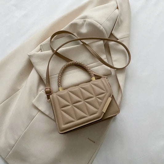 Fashion Shoulder Bag Plaid PU Leather Ladies Handbag Designer Crossbody bag