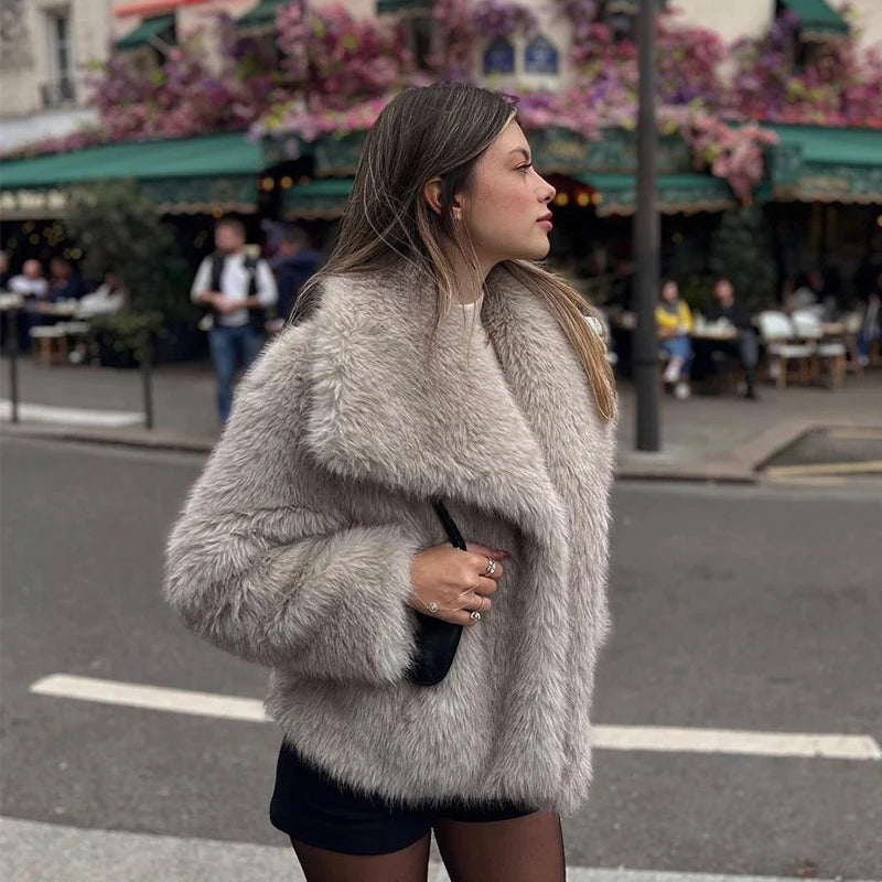 Fluffy Fur Coat for Women 