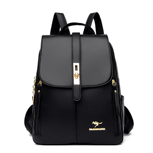 Luxury Women Leather Backpack