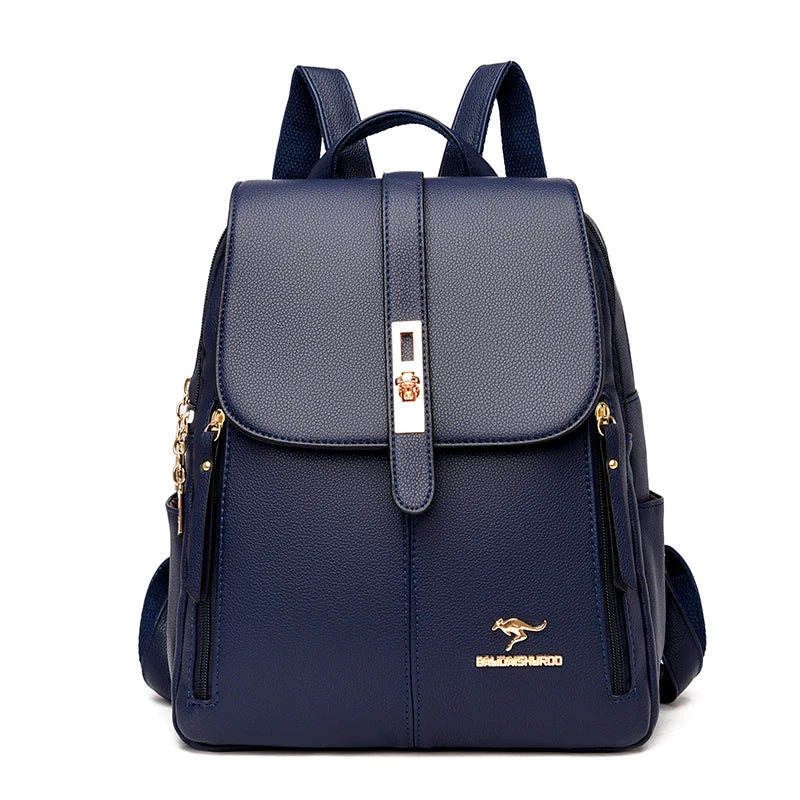 Luxury Women Leather Backpack