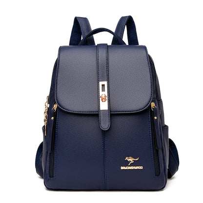 Luxury Women Leather Backpack