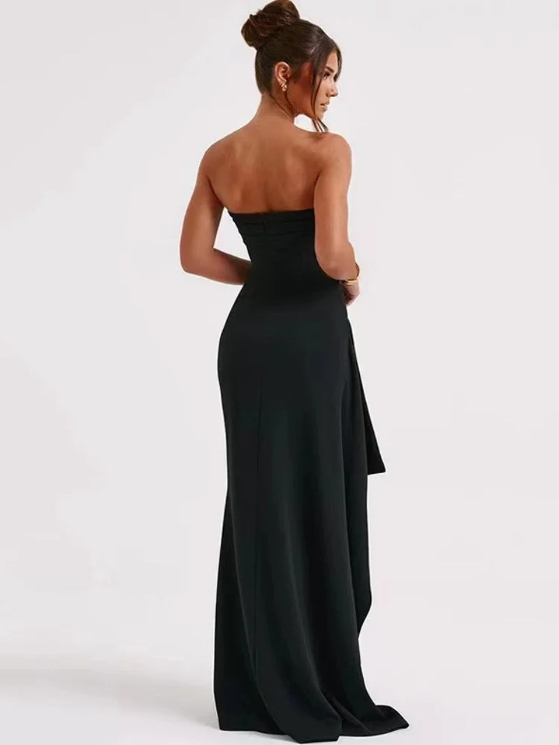  Backless Sleeveless Long Dress Elegant