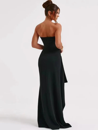  Backless Sleeveless Long Dress Elegant