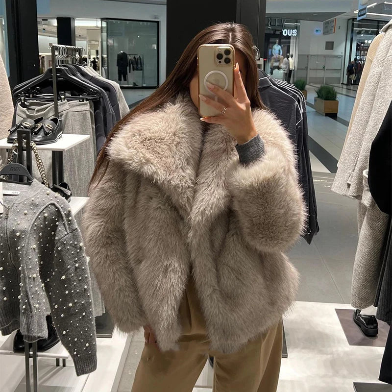 Fluffy Fur Coat for Women 